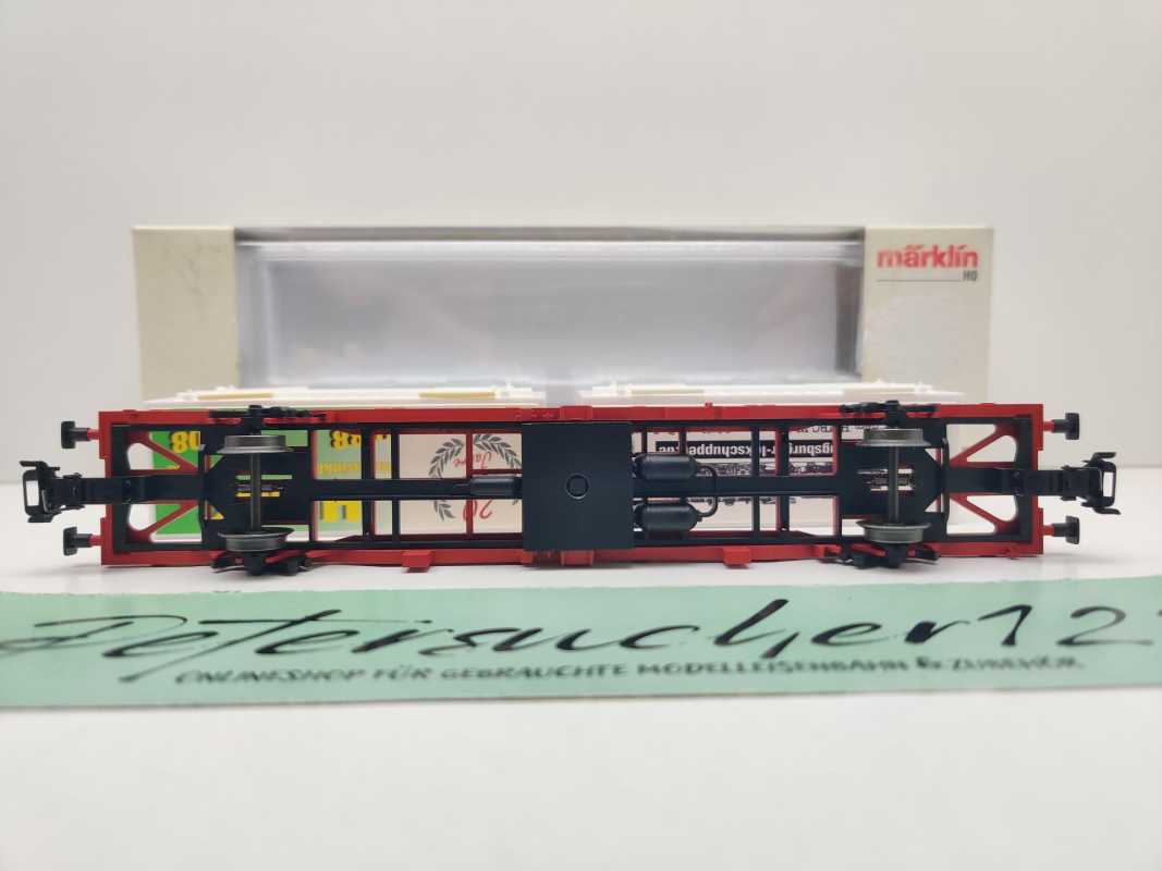 Märklin H0 AC 94191 Basis Containertragwagen Lgns570 + "20 J HMBC" NEM DB EVP