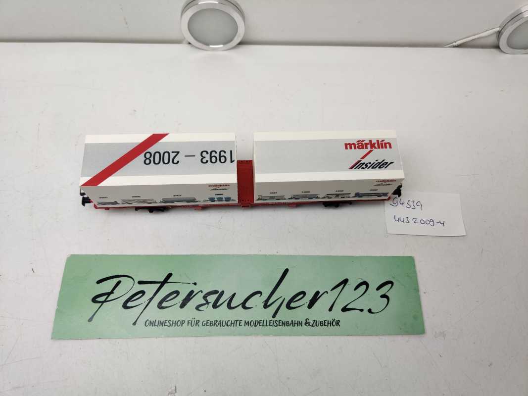 Märklin H0 AC 94339 / Sondermodell Behälter-Tragwagens / Bauart Lgns 570 / DB AG