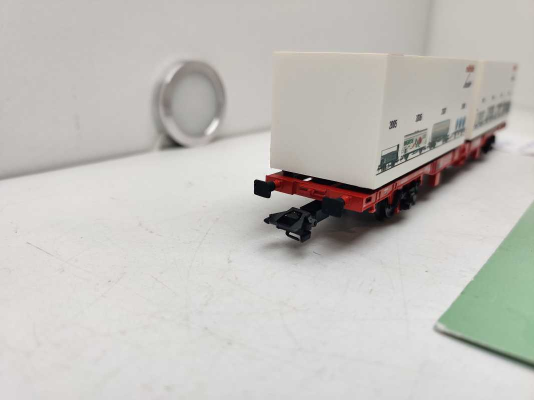 Märklin H0 AC 94339 / Sondermodell Behälter-Tragwagens / Bauart Lgns 570 / DB AG