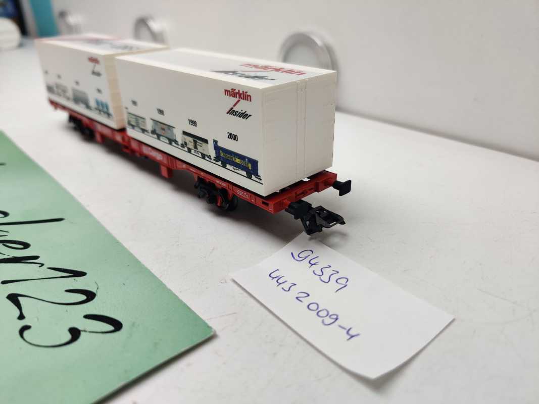 Märklin H0 AC 94339 / Sondermodell Behälter-Tragwagens / Bauart Lgns 570 / DB AG