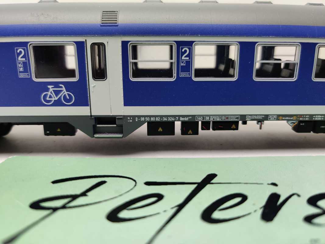 Märklin H0 AC 94438 / Nahverkehrs-Steuerwagen („Silberling“-Bauart) / markanten BASF-blauen Sonderlackierung / NEM