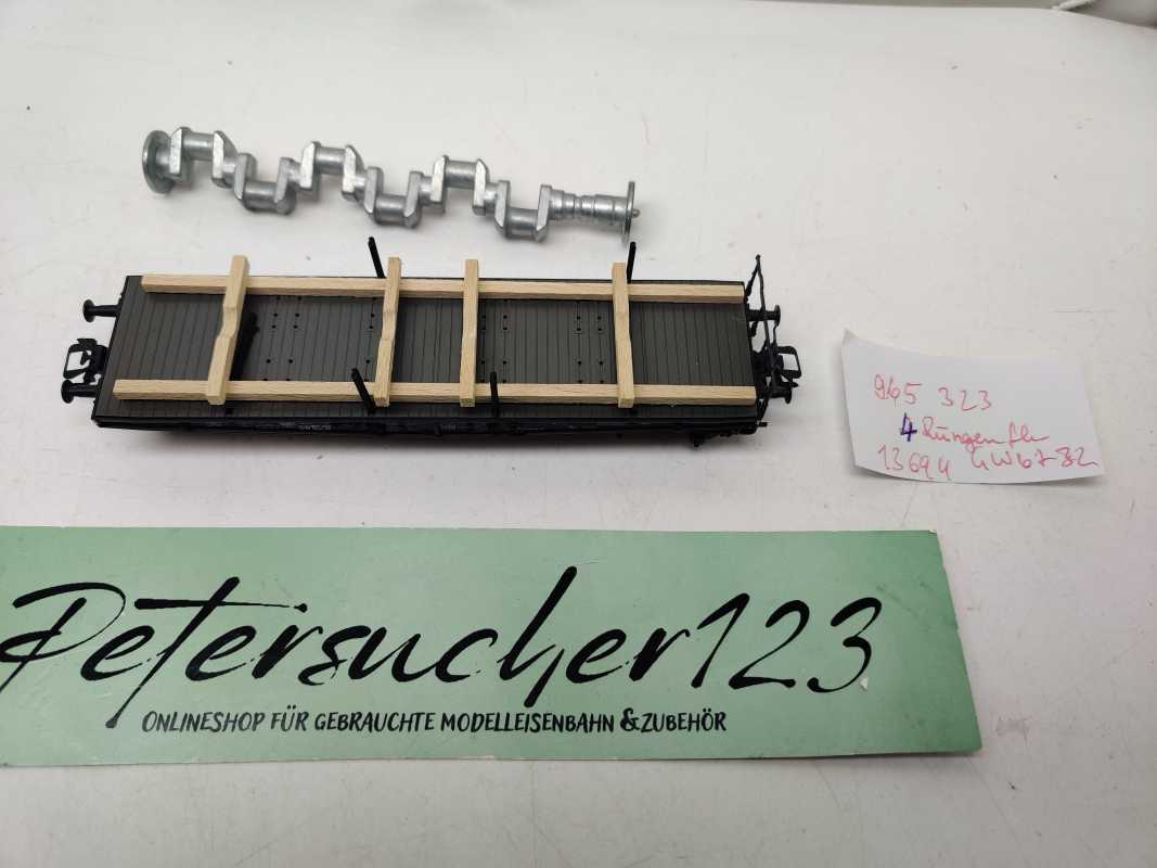 Märklin H0 AC 48675 / 965 323 / 6-Achser Schwerlastwagen / mit Ladegut Welle / NEM / DB