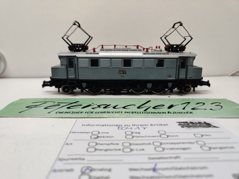 Märklin H0 AC E04 17 Elektrolok / Sonderserie 3100 / Bastler / Defekt / Analog