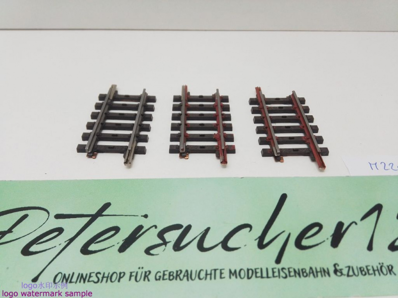 Märklin H0 AC 2202 3x Gerades K-Gleis / 1/4 = 45 mm / Farbe