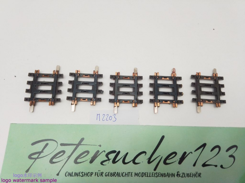 Märklin H0 AC 2203 5x Gerades K-Gleis / 1/6 = 30 mm / Farbe