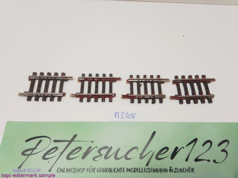 Märklin H0 AC 2208 4x Gerades K-Gleis / 35,1 mm / Farbe, Kleber