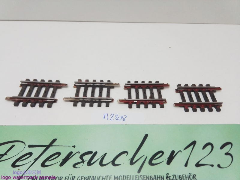 Märklin H0 AC 2208 4x Gerades K-Gleis / 35,1 mm / Farbe, Kleber