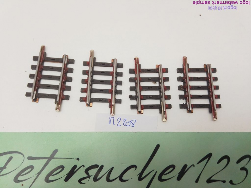 Märklin H0 AC 2208 4x Gerades K-Gleis / 35,1 mm / Farbe, Kleber