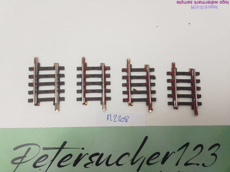 Märklin H0 AC 2208 4x Gerades K-Gleis / 35,1 mm / Farbe, Kleber