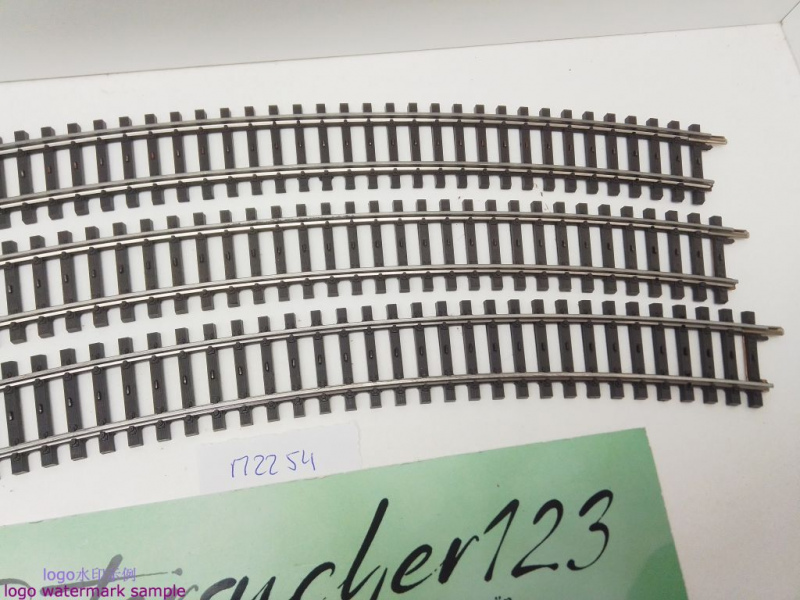 Märklin H0 AC 2251 3x gebogenes K-Gleis / R 618,5 / 30° = 1/1