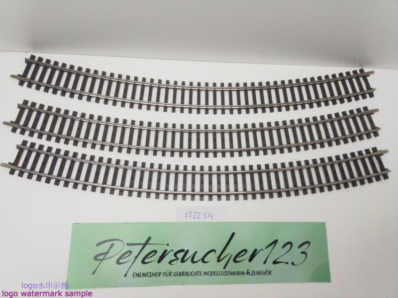 Märklin H0 AC 2251 3x gebogenes K-Gleis / R 618,5 / 30° = 1/1