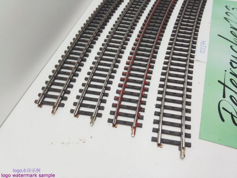 Märklin H0 AC 2274 4x gebogenes K-Gleis / 14° 26' / Kleber, Farbe