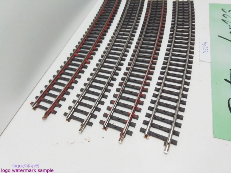 Märklin H0 AC 2274 4x gebogenes K-Gleis / 14° 26' / Kleber, Farbe
