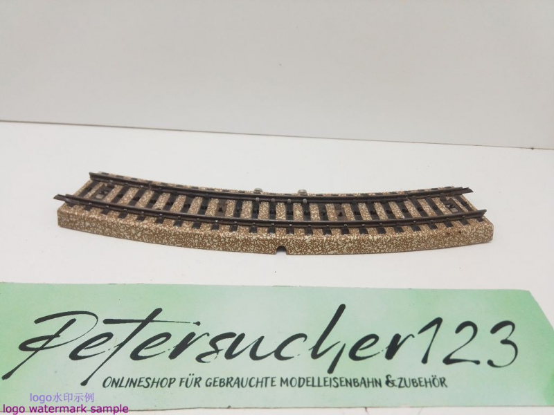 MÄRKLIN H0 AC 1x 5104 gebogenes Kontaktgleis M-Gleis / R 360 mm / 30° = 1/1