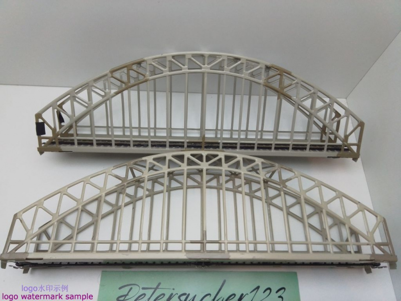 MÄRKLIN H0 AC 7163 2x Bogenbrücke Blech für M-Gleis