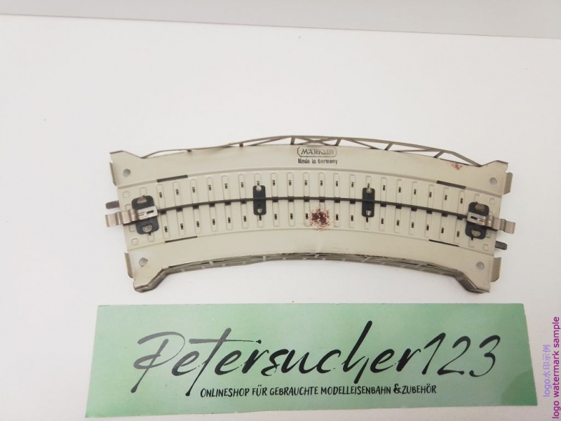 MÄRKLIN H0 AC 7167 gebogenes Rampenstück für M-Gleis / 185 mm