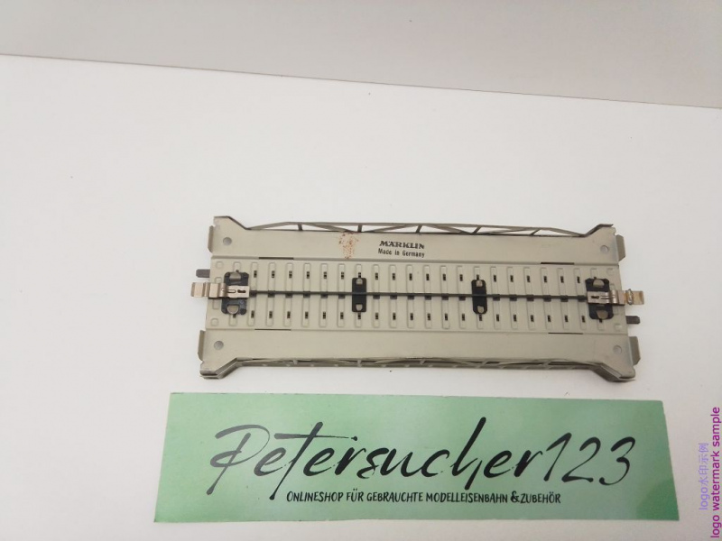 MÄRKLIN H0 AC 7168 gerades Rampenstück für M-Gleis / 180 mm