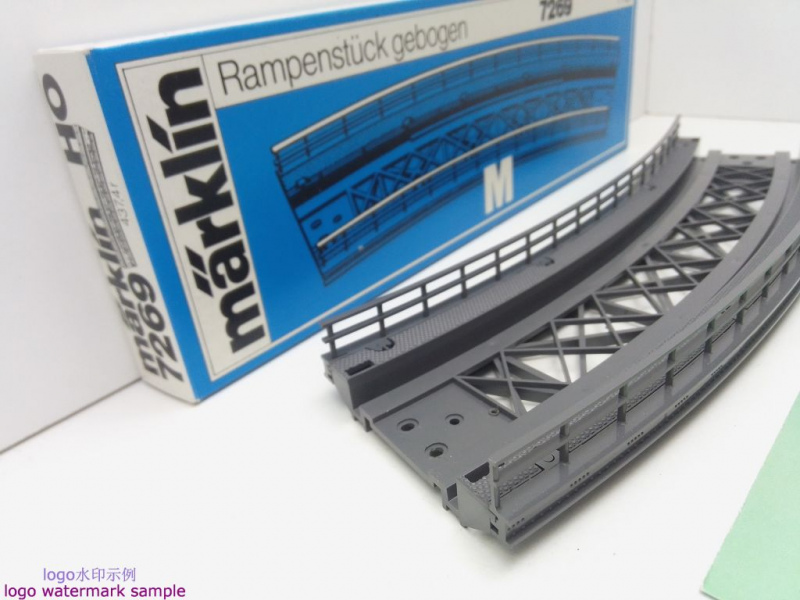 MÄRKLIN H0 AC 7269 gebogenes Rampenstück für M-Gleis / OVP
