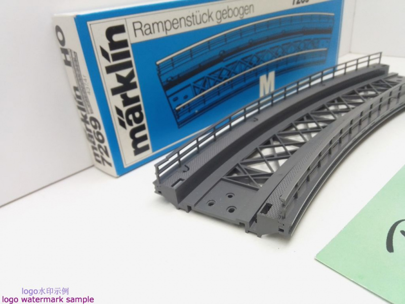 MÄRKLIN H0 AC 7269 gebogenes Rampenstück für M-Gleis / OVP