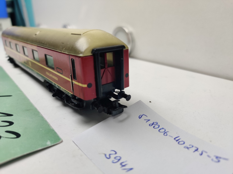 Märklin / Primex  H0 AC 4199 / 518006 -40275-5 Schlafwagen DSG/ DB / Rot