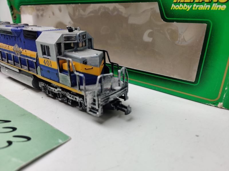 Mehano H0 DC 29477 / T019 Diesellok gealtert / bemalt / Analog / OVP