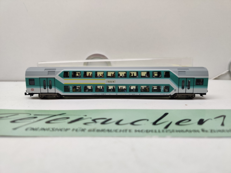 Mini Trix N DC 13770 / Nahverkehrs-Doppelstockwagen 1./2. Klasse / inklusive Personen / OVP