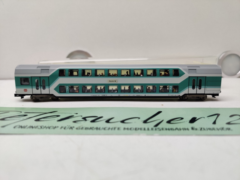 Mini Trix N DC 13771 / Nahverkehrs-Doppelstockwagen / 2. Klasse / inklusive Personen / OVP