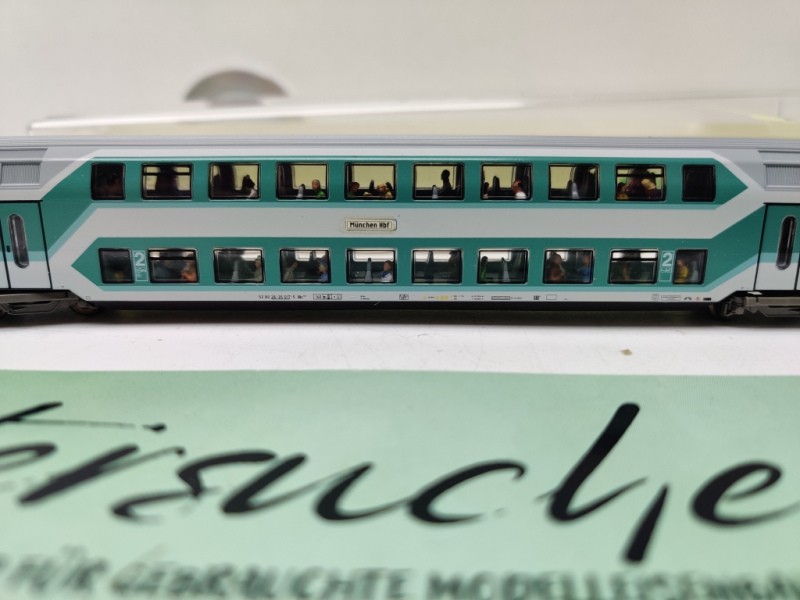 Mini Trix N DC 13771 / Nahverkehrs-Doppelstockwagen / 2. Klasse / inklusive Personen / OVP