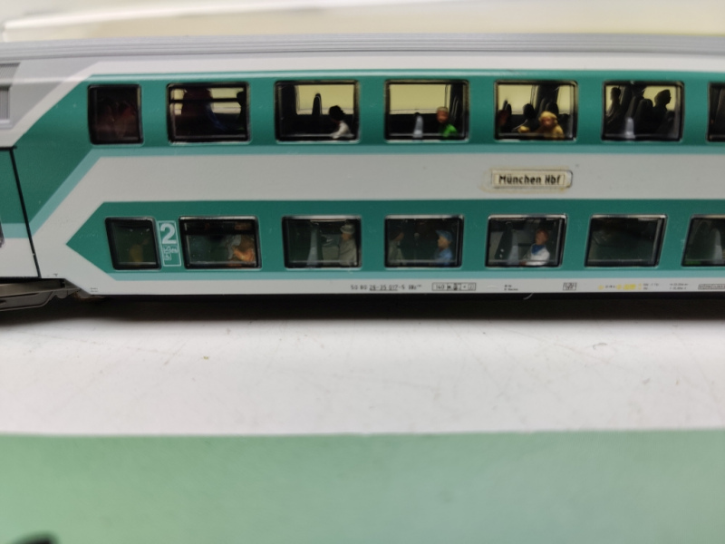 Mini Trix N DC 13771 / Nahverkehrs-Doppelstockwagen / 2. Klasse / inklusive Personen / OVP