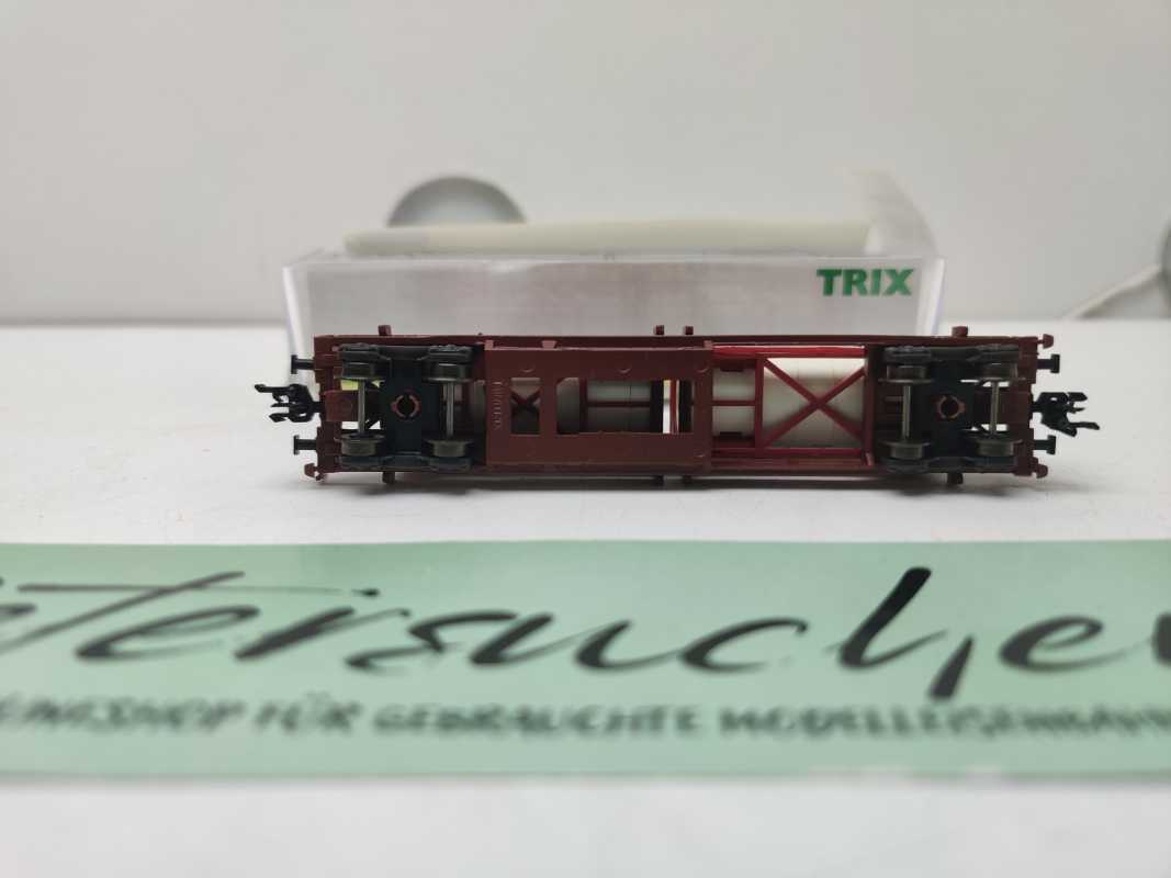 Mini Trix N DC 15257-10 / Einheitstaschenwagen / Sdgkms 707 / DB AG / Tankcontainern „HOYER“ / OVP