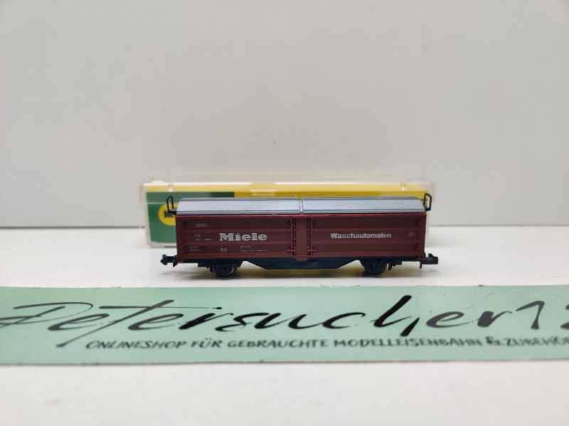Minitrix N DC 3167 Hubschiebedachwagen "Miele" Klmmgks66 / DB / ErsatzVP