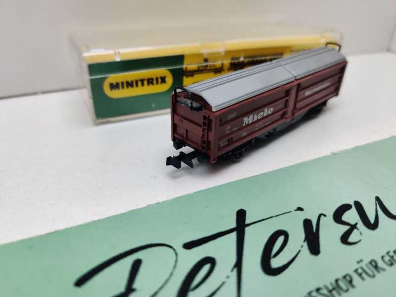 Minitrix N DC 3167 Hubschiebedachwagen "Miele" Klmmgks66 / DB / ErsatzVP