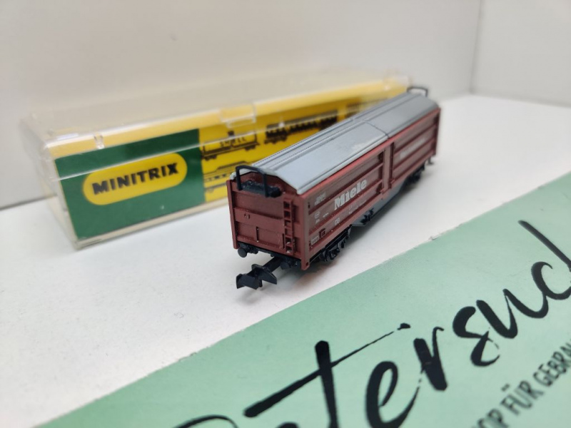 Minitrix N DC 3167 Hubschiebedachwagen "Miele" Klmmgks66 / DB / ErsatzVP