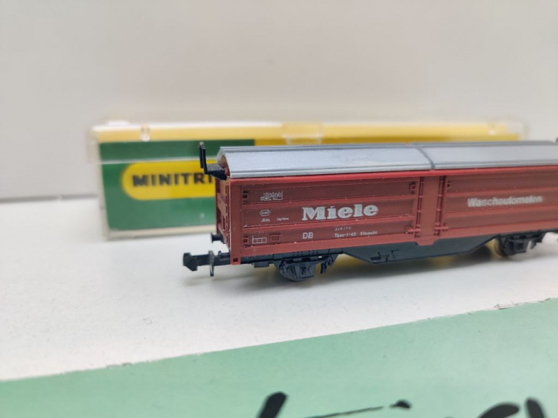 Minitrix N DC 3167 Hubschiebedachwagen "Miele" Klmmgks66 / DB / ErsatzVP