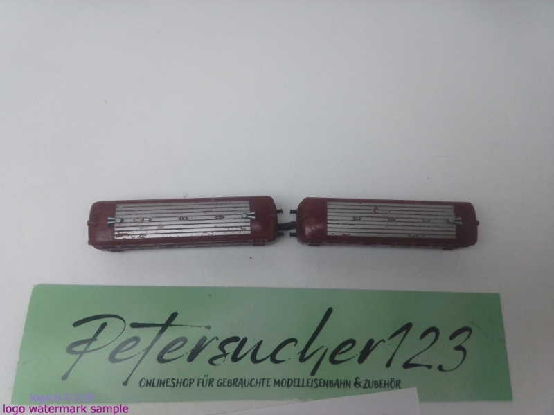 Trix N DC 989731/982776 Schienenbus mit Beiwagen / Rot / DB