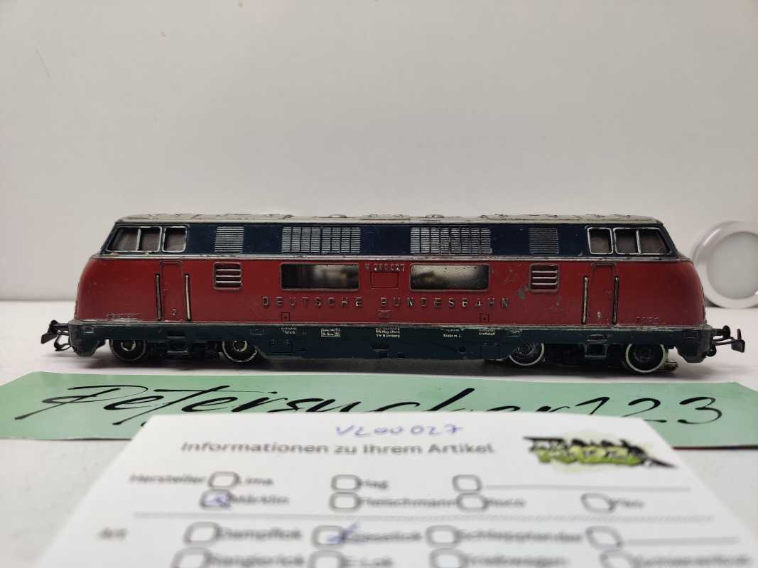 Märklin H0 AC 3021 / V200 027 / Diesellok / Rot / DB / Analog