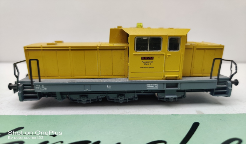 Märklin H0 AC Rangierlok Werk 1 / Diesellok / Gelb / Blinklicht / Delta-Digital