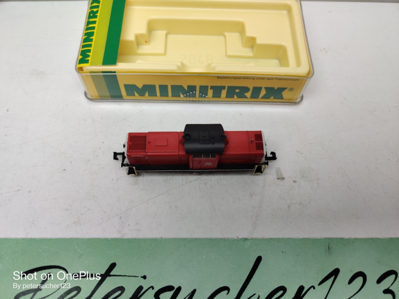 Mini Trix N DC 12937  Diesellok / Rangierlok / Rot / DB / Analog / OVP