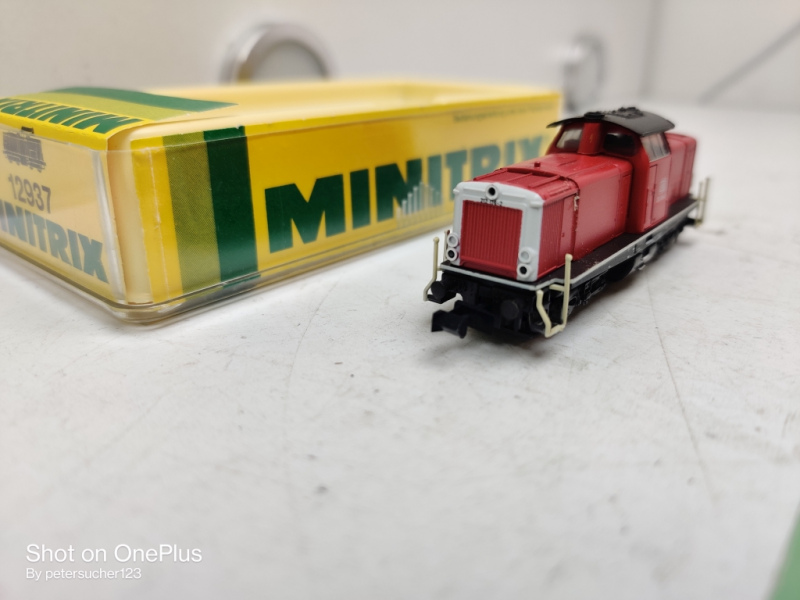 Mini Trix N DC 12937  Diesellok / Rangierlok / Rot / DB / Analog / OVP