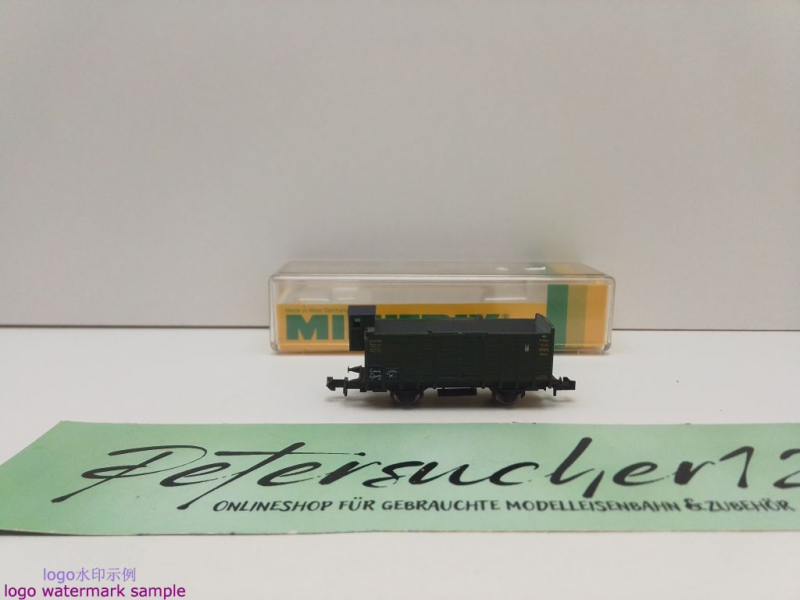 Minitrix N DC 51 3208 00 gedeckter Güterwagen m Bremserhaus / Gm / DRG