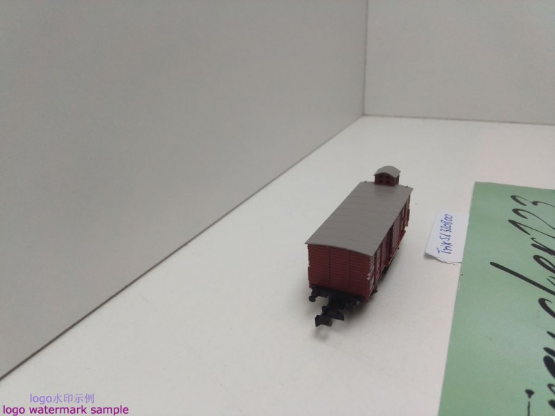 Minitrix N DC 51 3208 00 gedeckter Güterwagen m Bremserhaus / Gm / DRG