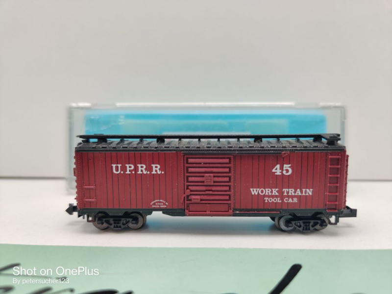 Minitrix N DC 51 3215 00 US-Hochbordwagen "Tool Car" / U.P.R.R. / Ersatz-VP