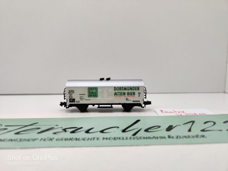 Minitrix N DC 51 3528 00 Kühlwagen "DAB" / Ichqrs 377 Tmmehs 50 / DB