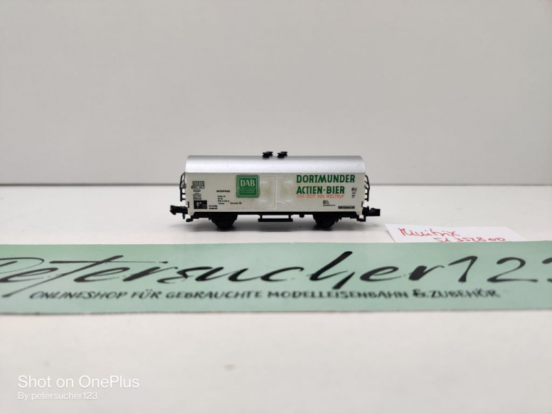 Minitrix N DC 51 3528 00 Kühlwagen "DAB" / Ichqrs 377 Tmmehs 50 / DB