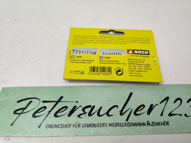 Noch N 14080 Zierpflanzen / Blumentöpfe / 9 Stück / OVP