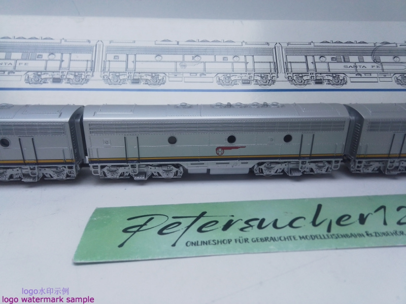 MÄRKLIN H0 AC 3362 Diesellok EMD F7 Santa Fe 3-Teilig / Analog / OVP