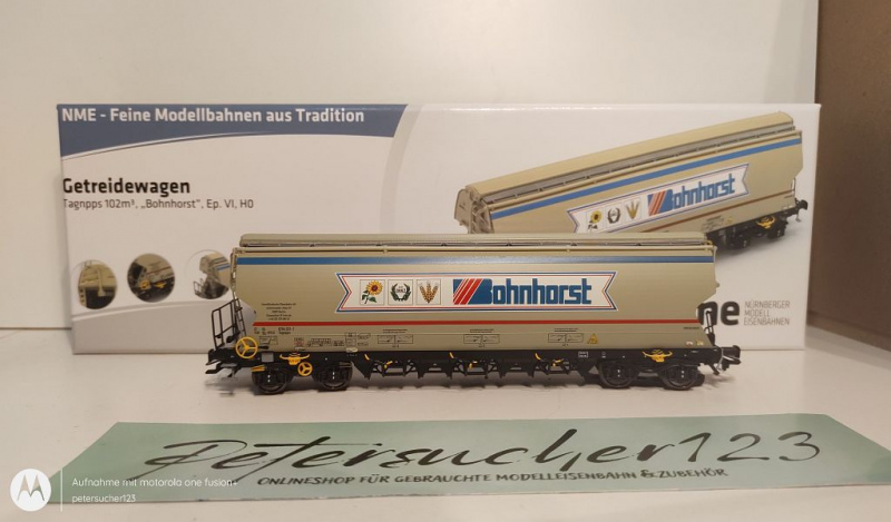 NME H0 AC 507695 Getreidewagen "Bohnhorst" / Funktionsdecoder / K / NL-HVLE / OVP