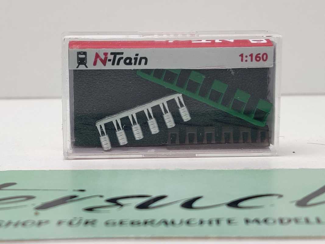 N-Train N 212.45 6 Bierfässer 6 Bierträger / unbenutzt / 1:160 / OVP
