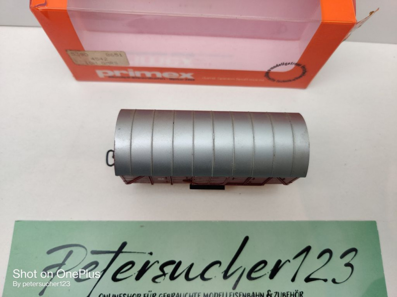 Primex H0 AC 4542 gedeckter Güterwagen / Gm39 / DB / OVP rot