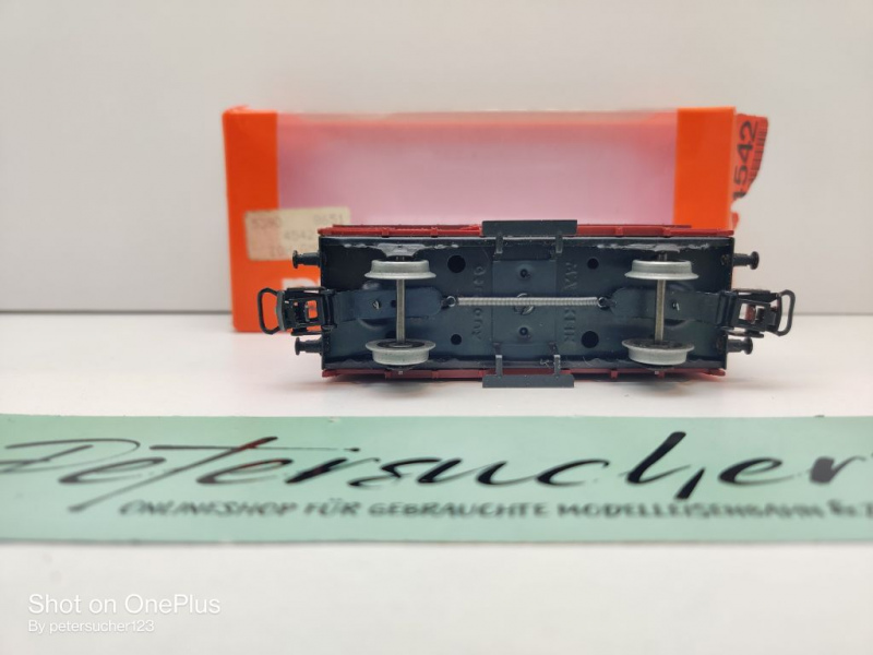 Primex H0 AC 4542 gedeckter Güterwagen / Gm39 / DB / OVP rot